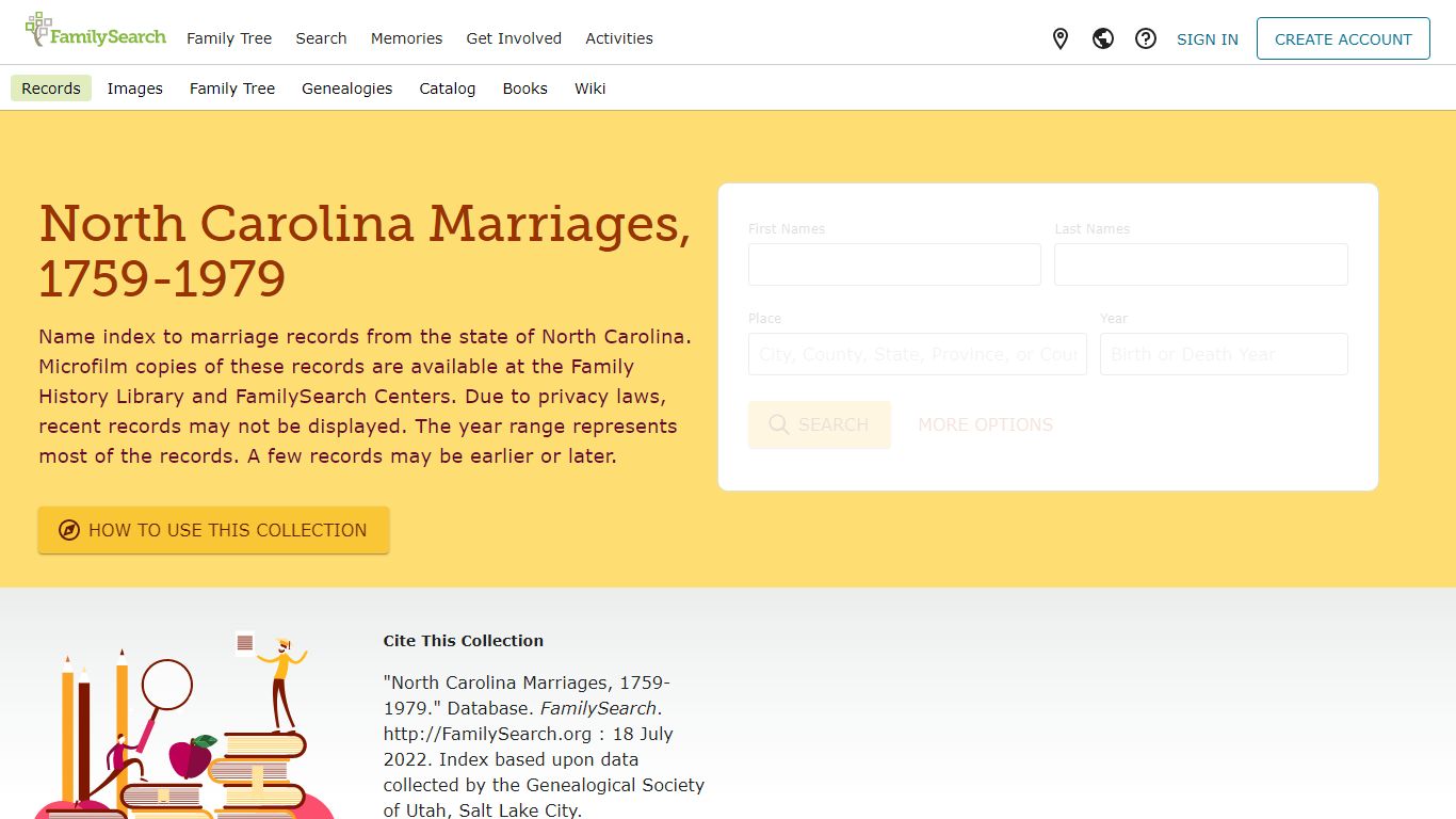 North Carolina Marriages, 1759-1979 • FamilySearch